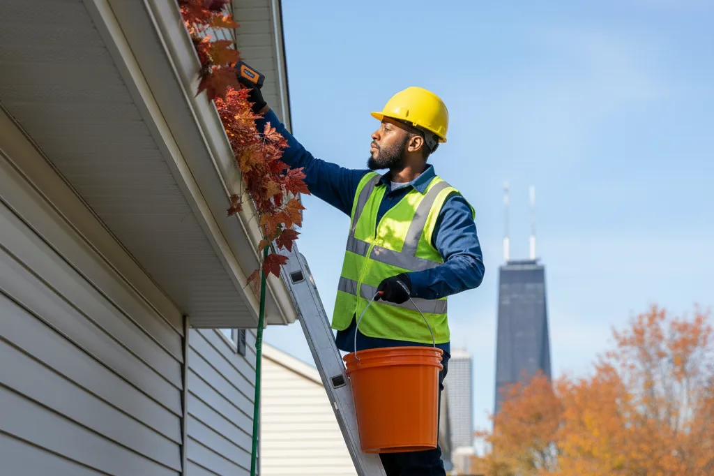 Gutter cleaning cost factors in Chicago